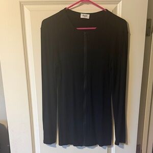 Amalli Black Long Sleeve Top with zipper